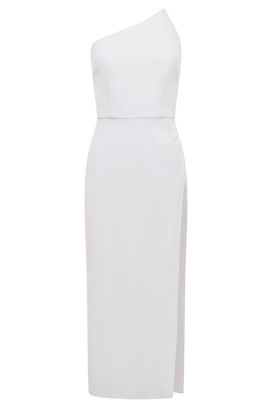 Dawn Silk Asymmetric Midi