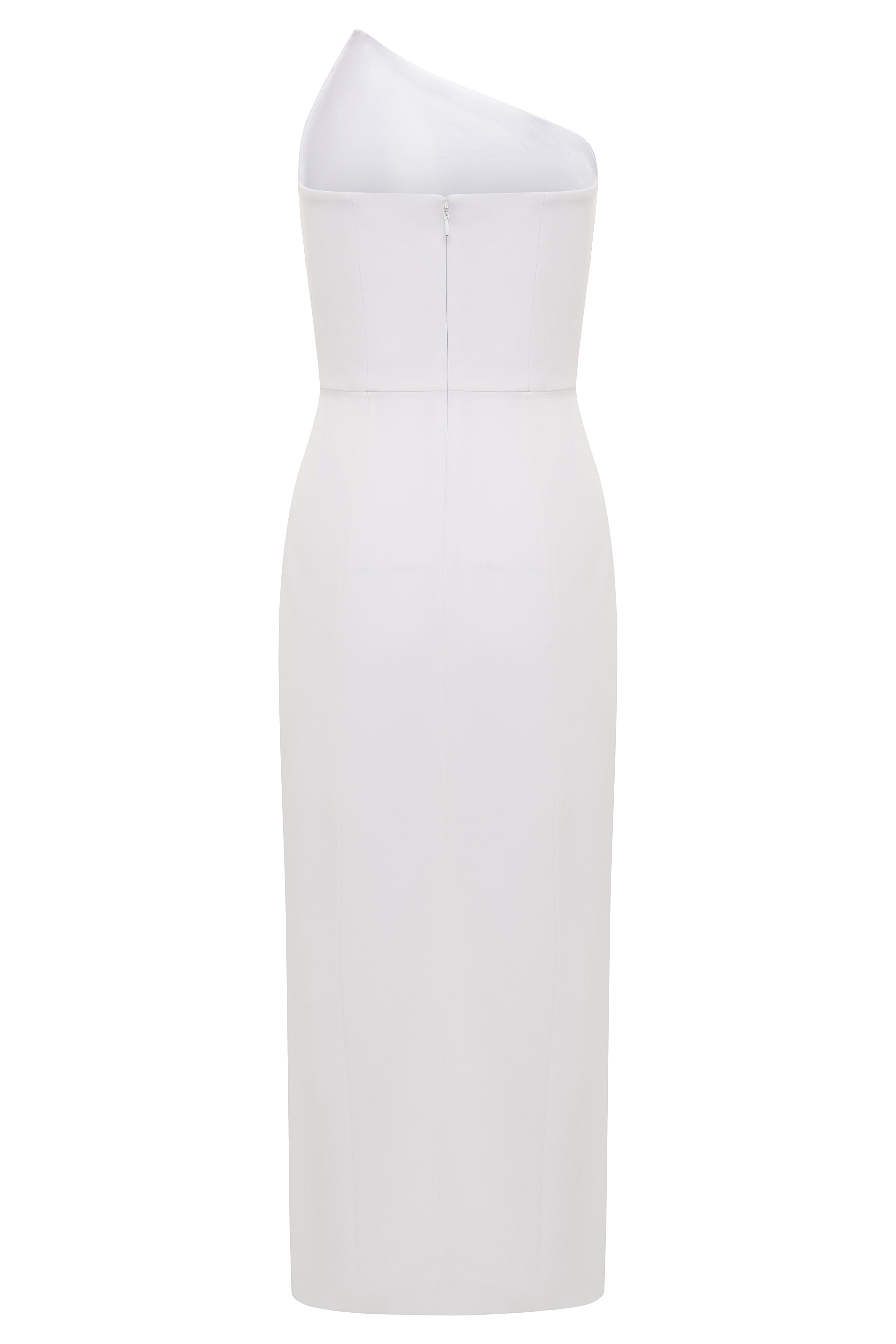 Dawn Silk Asymmetric Midi