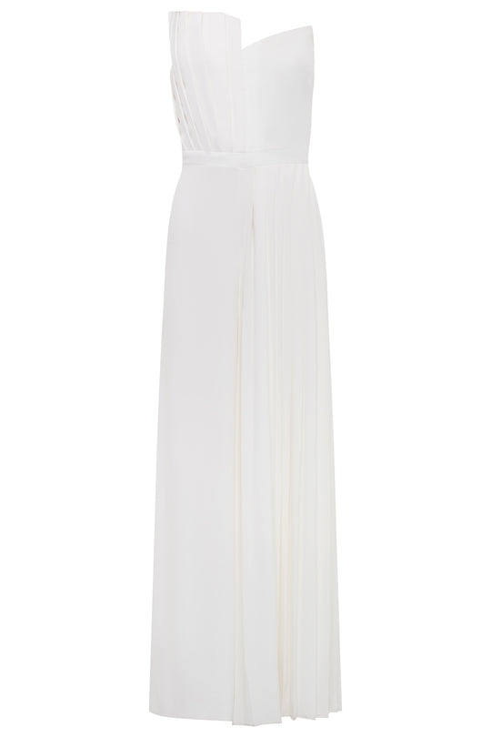 Destiny Pleated Bridal Jumpsuit