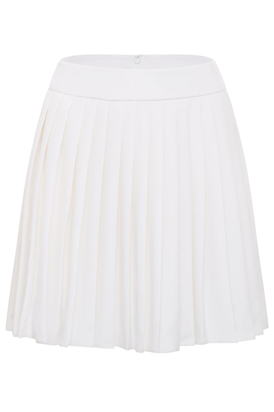 Alexis Silk Pleated Mini Skirt
