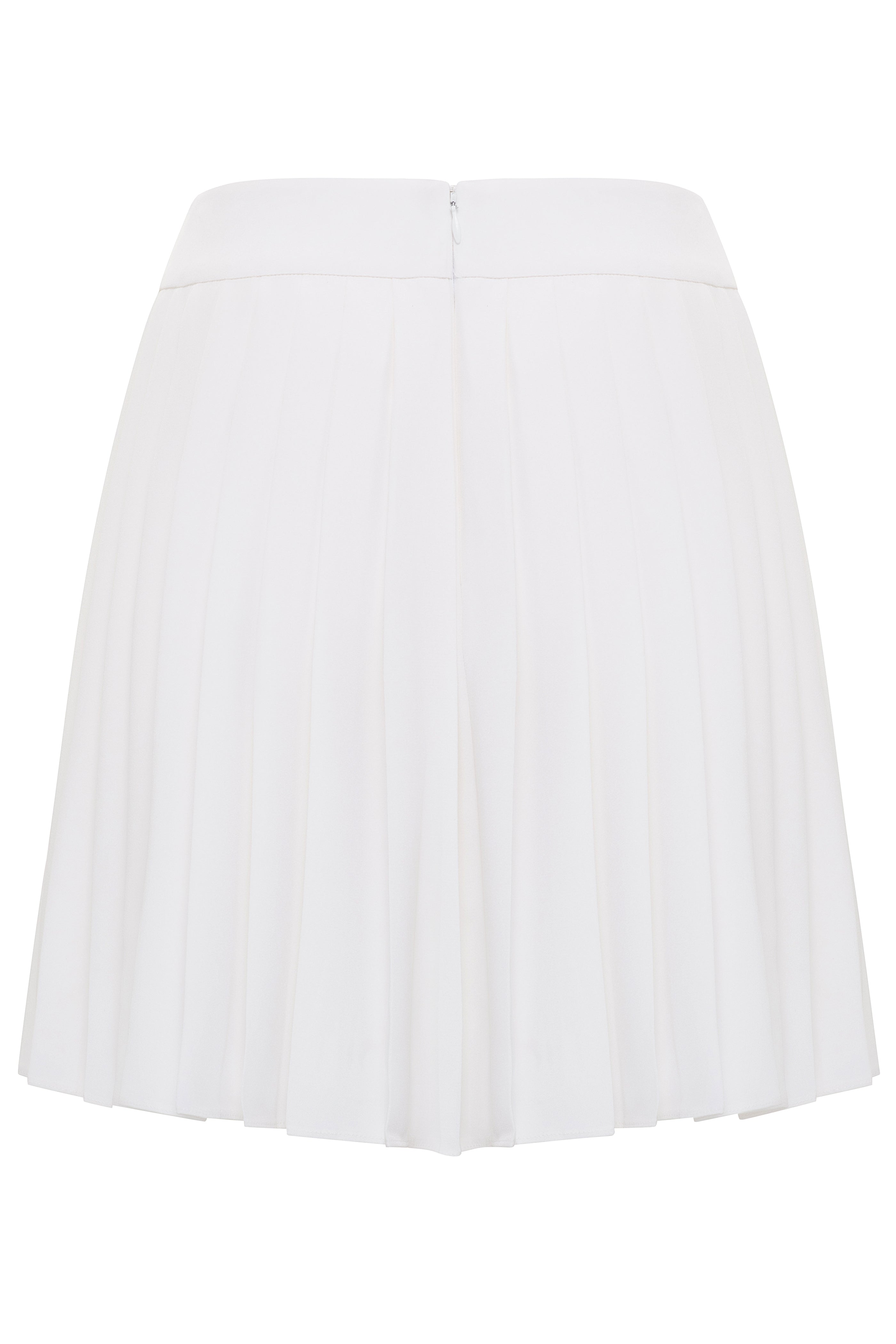 Alexis Silk Pleated Mini Skirt